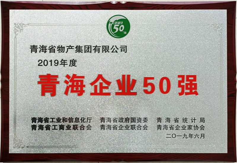 2019年度青海企業50強